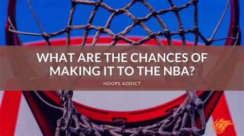 what are the chances of making it to the nba|How to Make It To The NBA .